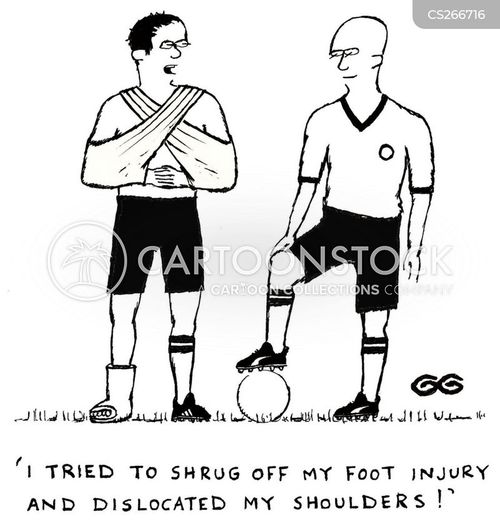 Foot Injury Cartoons and Comics funny pictures from CartoonStock
