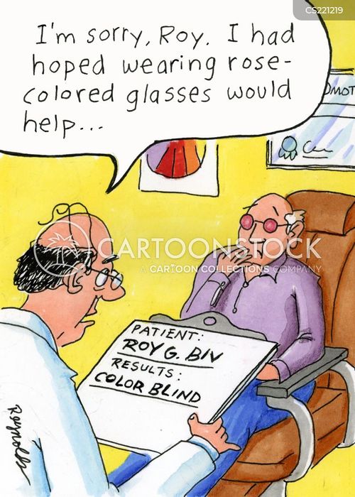Rose Tinted Glasses Cartoons and Comics funny pictures from CartoonStock