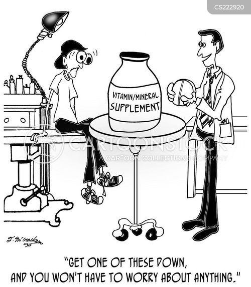 Vitamin Supplements Cartoons And Comics - Funny Pictures From CartoonStock