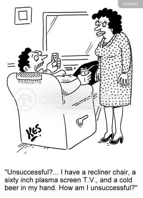 Recliner Chair Cartoons and Comics funny pictures from CartoonStock