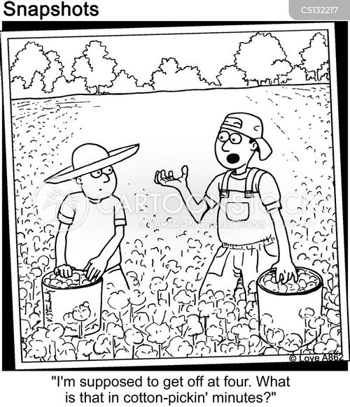 Cotton Picker Cartoons and Comics funny pictures from CartoonStock