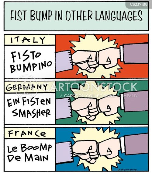 Fist Bump Cartoons and Comics - funny pictures from CartoonStock