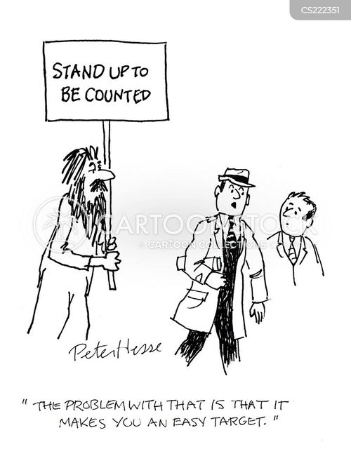 Stand Up And Be Counted Cartoons and Comics funny pictures from