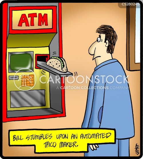 Atm Machine Cartoons and Comics - funny pictures from CartoonStock