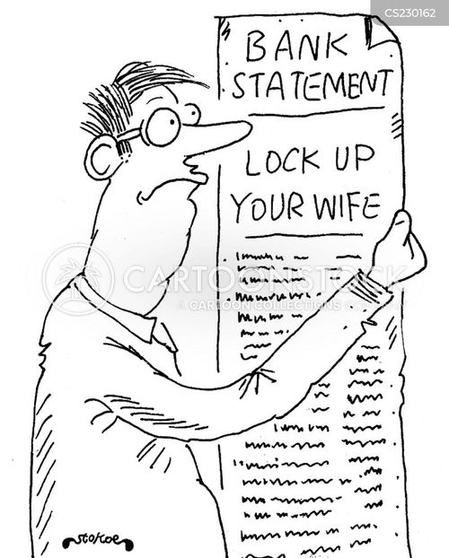 Bank Statement Cartoons and Comics - funny pictures from CartoonStock