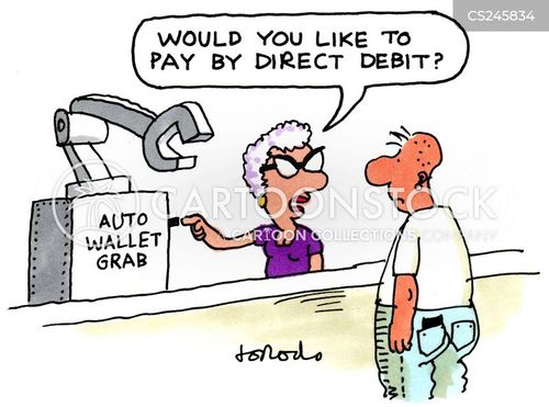 Direct Debit Cartoons and Comics - funny pictures from CartoonStock