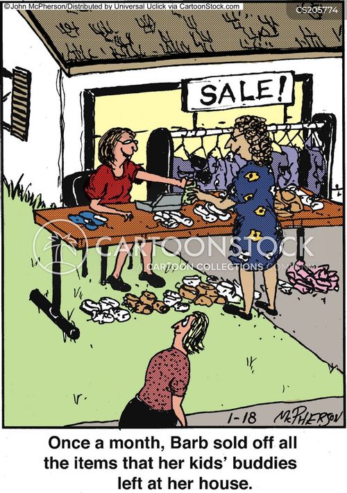 Yard Sale Cartoons and Comics - funny pictures from CartoonStock