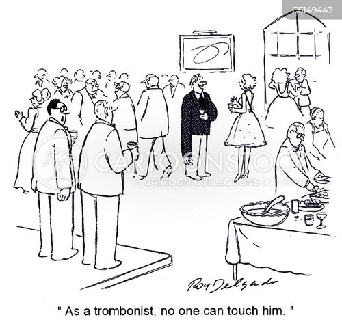 Trombone Player Cartoons and Comics - funny pictures from CartoonStock