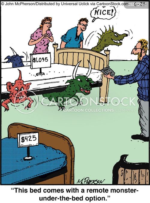 Monster Under The Bed cartoons, Monster Under The Bed cartoon, funny ...