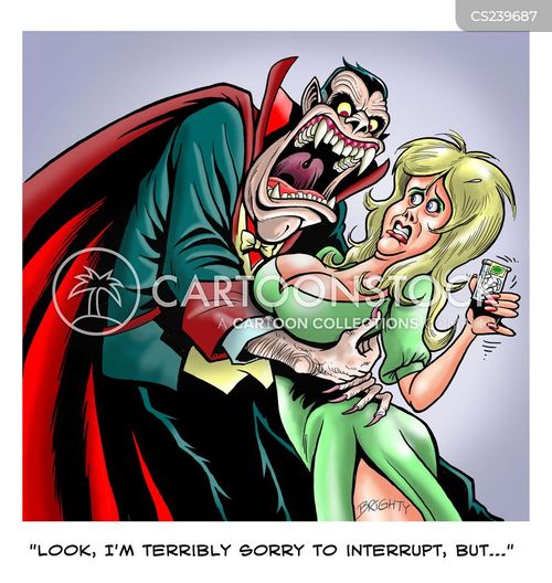 Vampire Bite Cartoons and Comics - funny pictures from CartoonStock