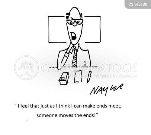 Make Ends Meet Cartoons And Comics Funny Pictures From Cartoonstock