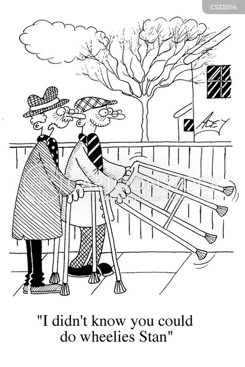 Zimmer Walking Frame Cartoons and Comics funny pictures from CartoonStock