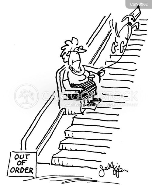 Stair Lifts Cartoons and Comics funny pictures from CartoonStock