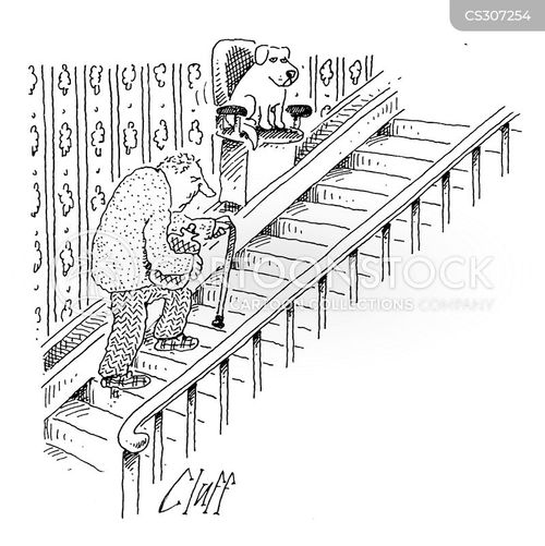 Stairlift Cartoons and Comics funny pictures from CartoonStock