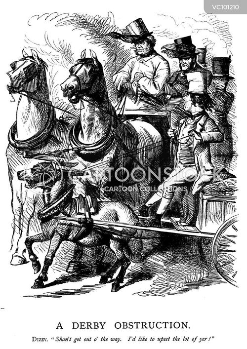 Benjamin Disraeli Vintage and Historic Cartoons