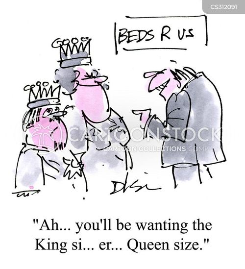 Sized Beds cartoons, Queen Sized Beds cartoon, funny, Queen Sized Beds ...