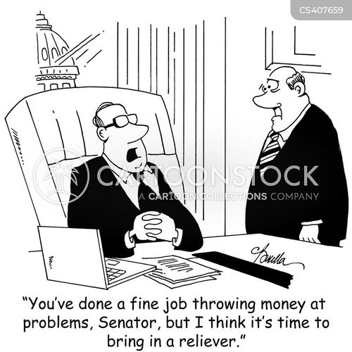 Throw Money At Problems Cartoons and Comics funny pictures from