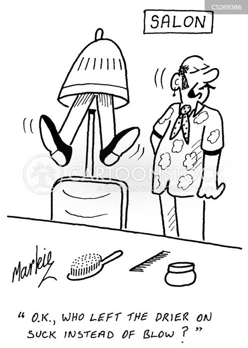 Hair Driers Cartoons and Comics funny pictures from CartoonStock