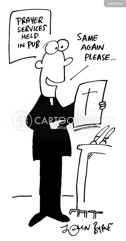 cartoon image vicar