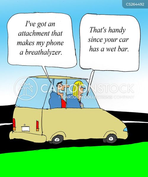 Breathalyzers Cartoons and Comics funny pictures from CartoonStock