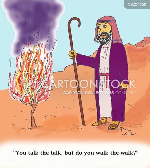 Burning Bushes Cartoons and Comics funny pictures from CartoonStock