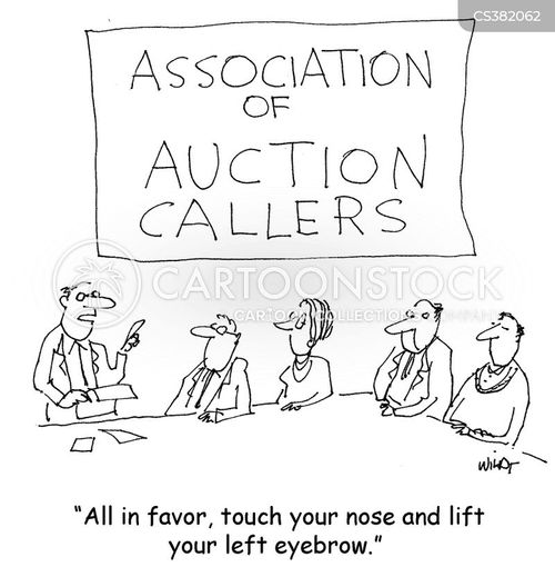 Auction Houses Cartoons and Comics funny pictures from CartoonStock