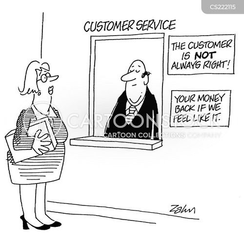 Bad Customer Service Cartoons and Comics funny pictures from CartoonStock