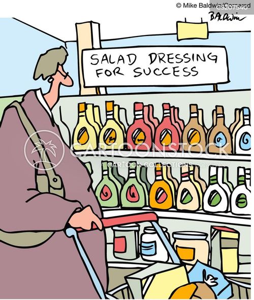 Salad Dressings Cartoons and Comics funny pictures from CartoonStock