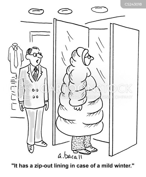Winter Coat Cartoons and Comics funny pictures from CartoonStock