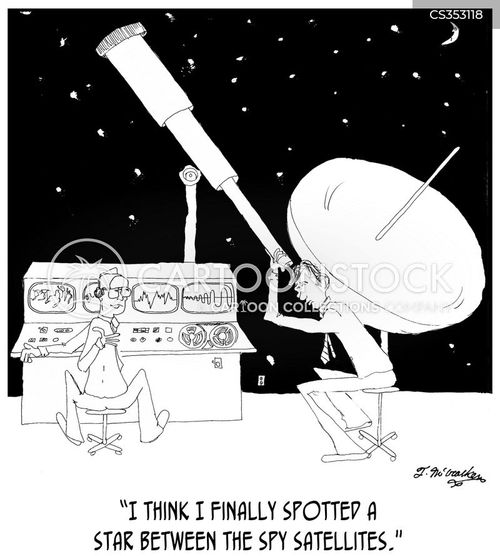 Spy Satellites Cartoons and Comics funny pictures from CartoonStock
