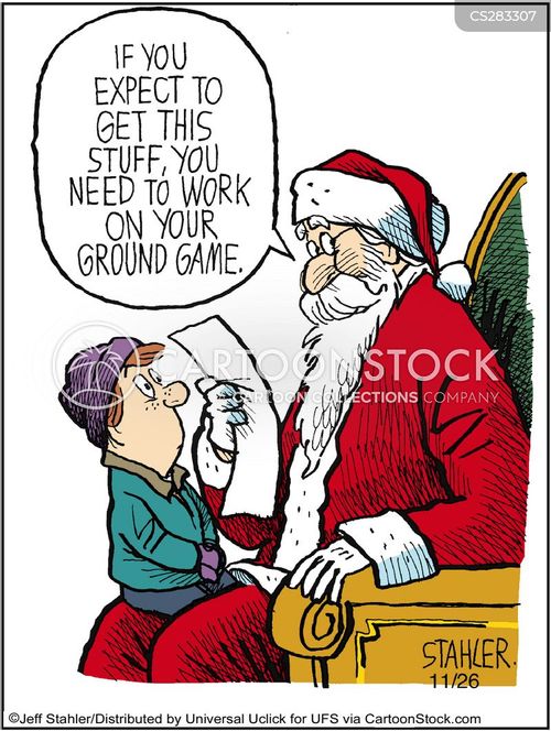 Christmas Lists Cartoons and Comics funny pictures from CartoonStock