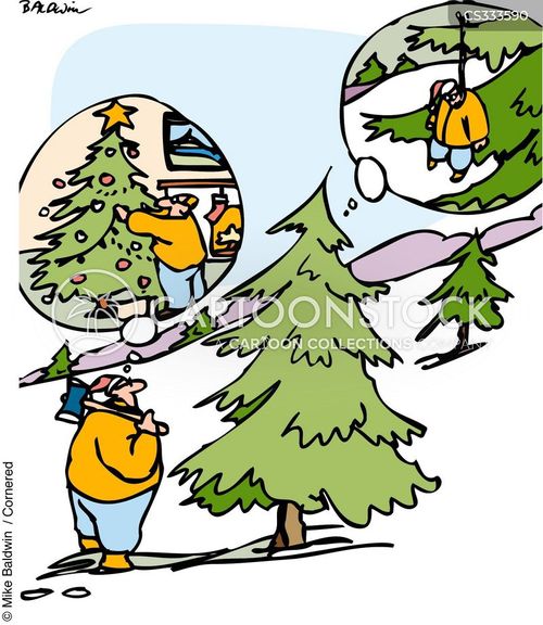 Pine Trees Cartoons and Comics funny pictures from CartoonStock
