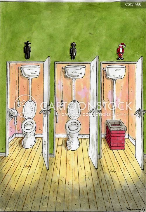 Public Bathroom Cartoons and Comics - funny pictures from CartoonStock