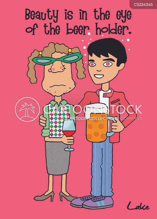 Beer Goggles Cartoons and Comics funny pictures from CartoonStock