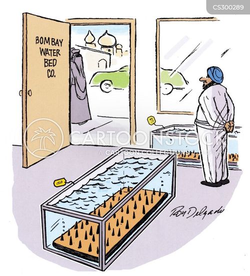 Water Bed Cartoons and Comics funny pictures from CartoonStock