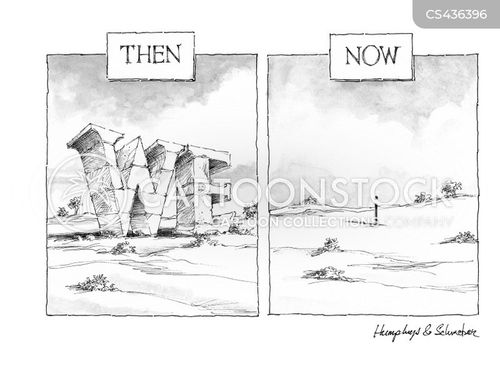Then And Now Cartoons and Comics - funny pictures from CartoonStock
