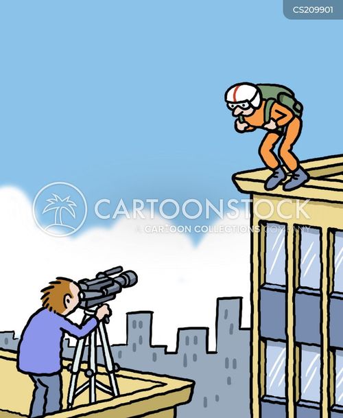 Base Jumping Cartoons and Comics funny pictures from CartoonStock
