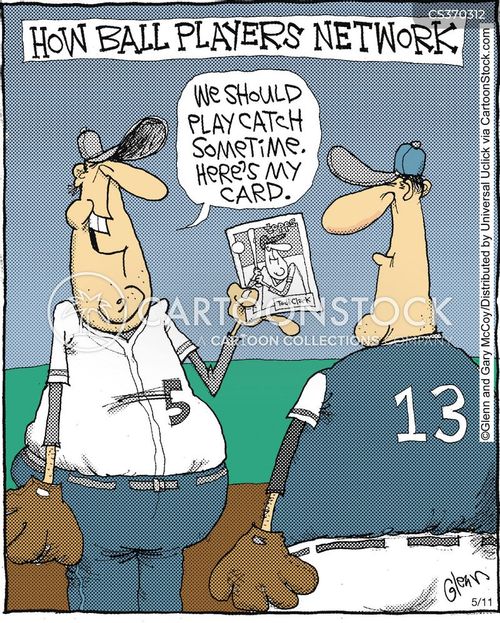 Baseball Cards Cartoons and Comics funny pictures from CartoonStock