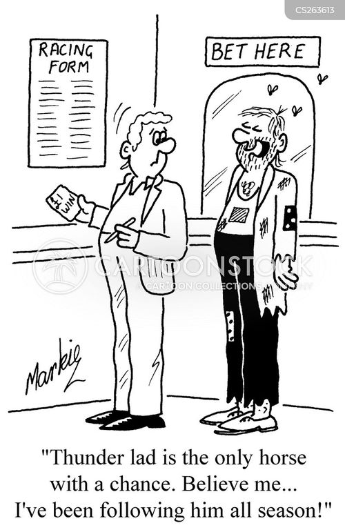 Race Horse Racing Cartoons and Comics - funny pictures from CartoonStock