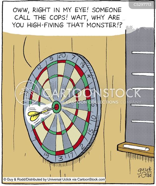 Dartboard Cartoons and Comics funny pictures from CartoonStock