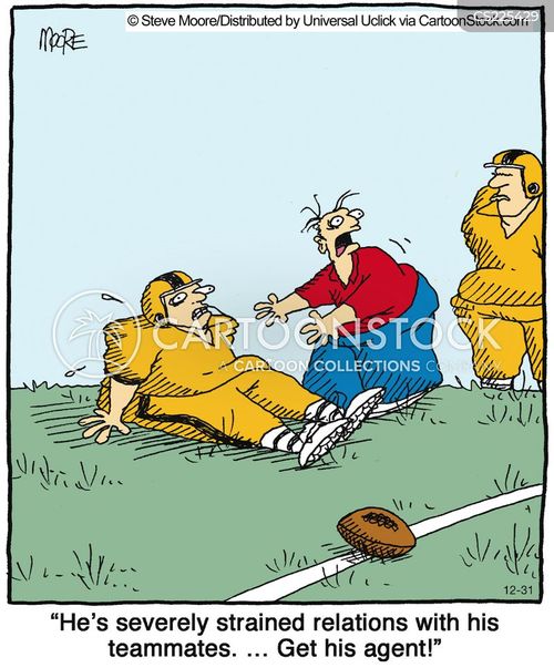 Football Injury Cartoons and Comics funny pictures from CartoonStock