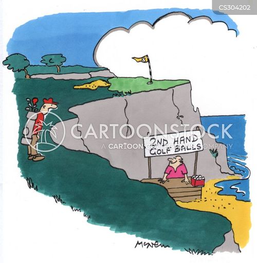 Lost Golf Ball Cartoons and Comics funny pictures from CartoonStock