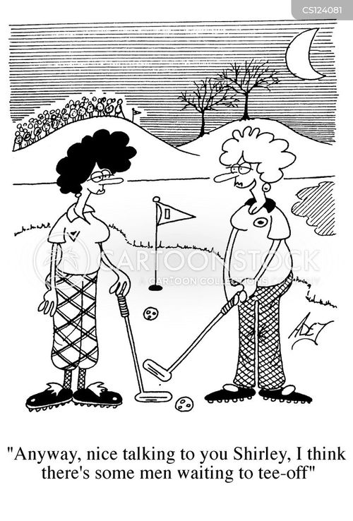 Women Golfers Cartoons and Comics funny pictures from CartoonStock