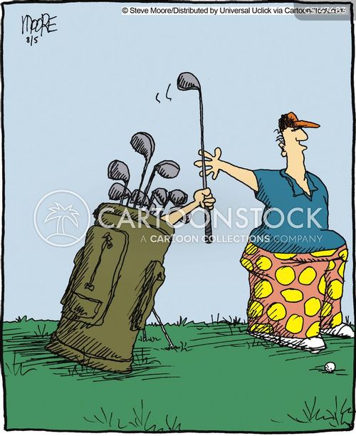 Golf Caddie Cartoons and Comics funny pictures from CartoonStock