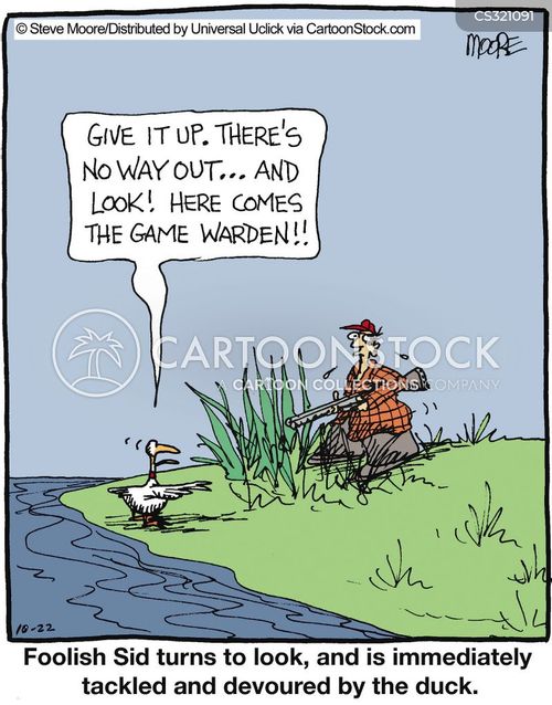 Poachers Cartoons and Comics funny pictures from CartoonStock