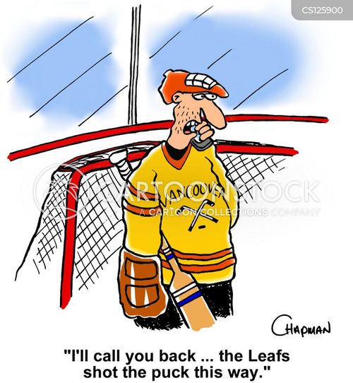 Hockey Goalie Cartoons and Comics funny pictures from CartoonStock