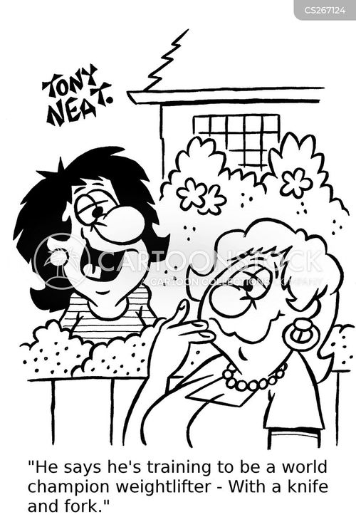 abnehmen cartoon