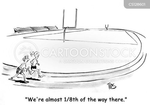 Athletics Track Cartoons and Comics - funny pictures from CartoonStock