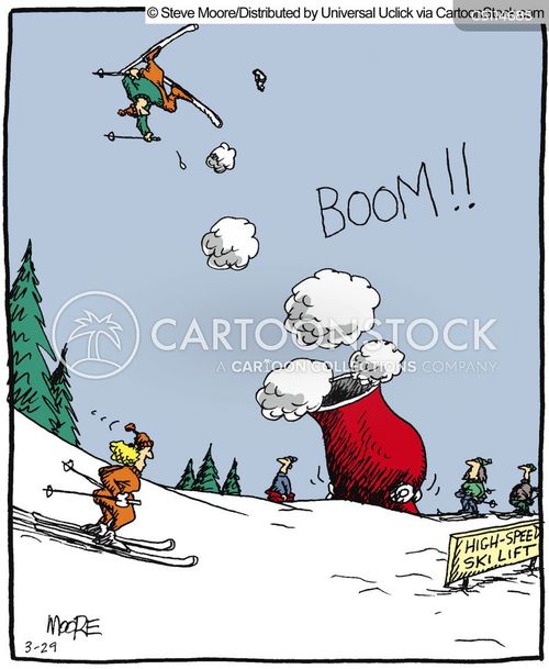Skilifts Cartoons and Comics funny pictures from CartoonStock