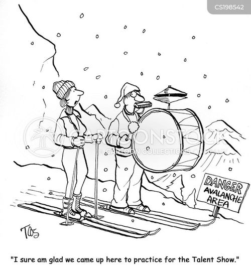 Downhill Skiing Cartoons and Comics funny pictures from CartoonStock